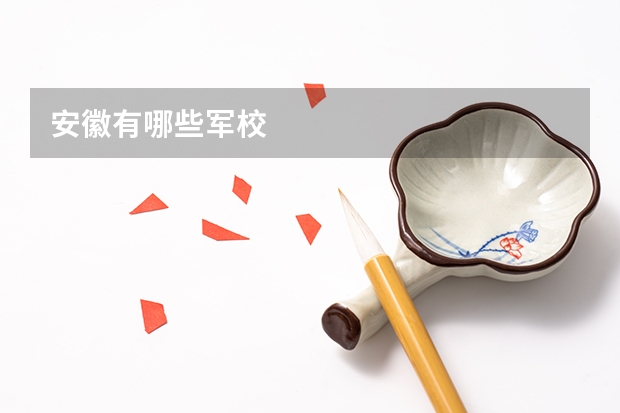 安徽有哪些军校