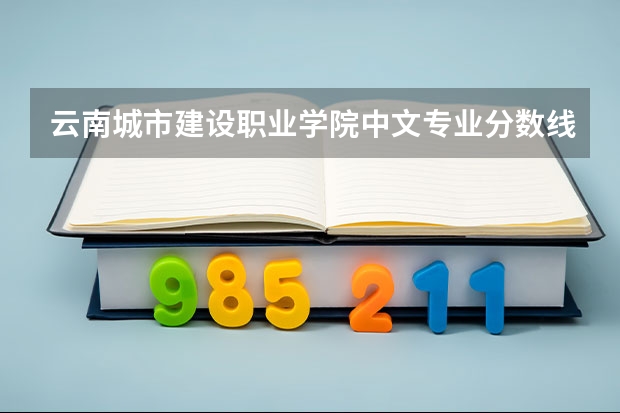 云南城市建设职业学院中文专业分数线是多少(近三年分数线一览)