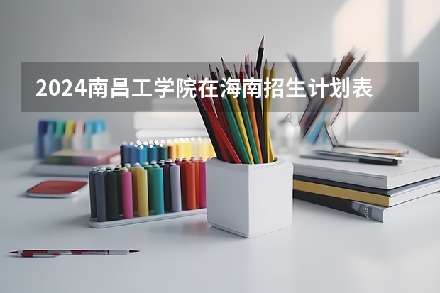2024南昌工学院在海南招生计划表
