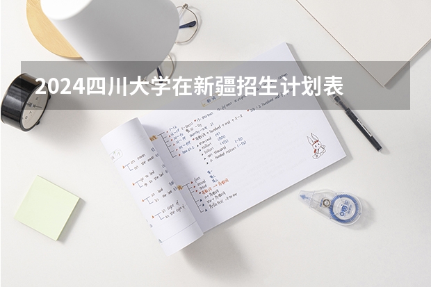 2024四川大学在新疆招生计划表