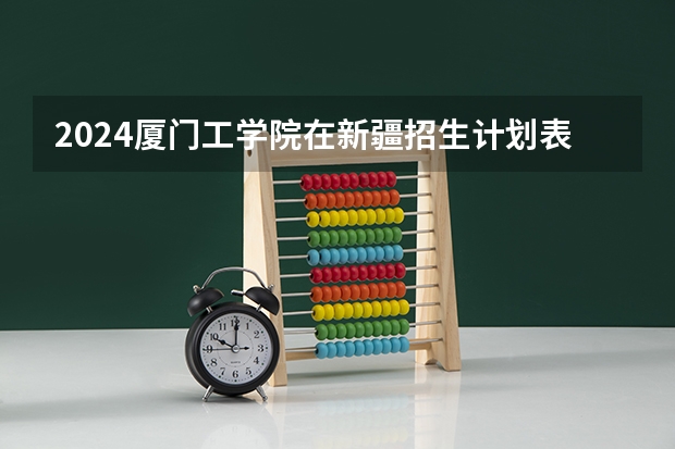 2024厦门工学院在新疆招生计划表