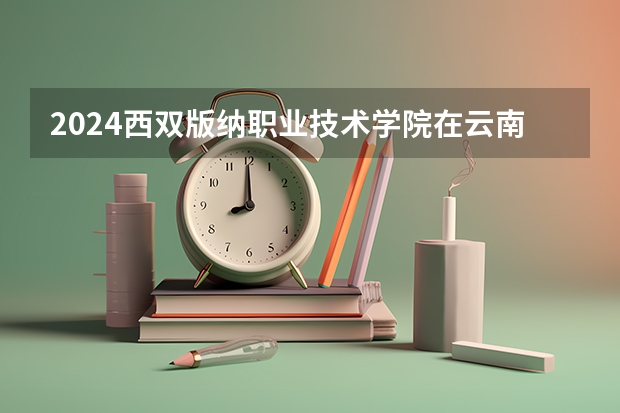 2024西双版纳职业技术学院在云南招生计划表