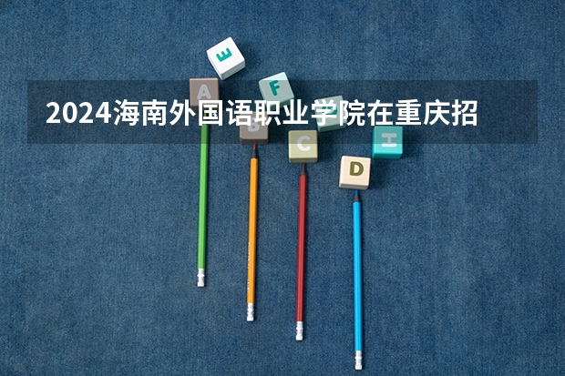 2024海南外国语职业学院在重庆招生计划表