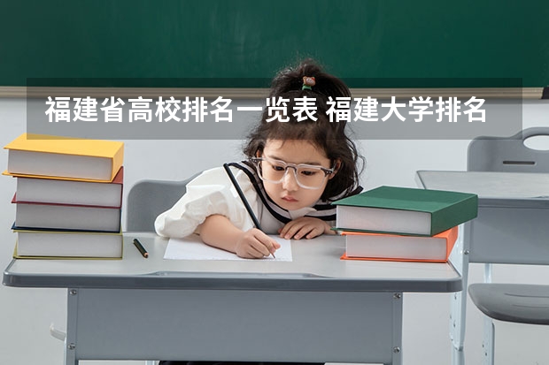 福建省高校排名一览表 福建大学排名最新排名榜