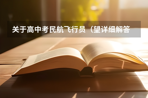 关于高中考民航飞行员（望详细解答 谢谢！）（求助，高考择校！！！！民航还是一本？？？）