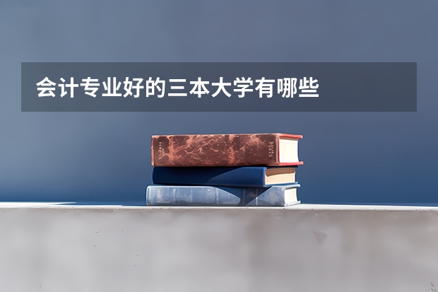 会计专业好的三本大学有哪些