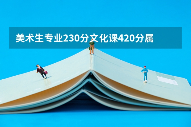 美术生专业230分文化课420分属于哪个档次，能上什么大学呢？