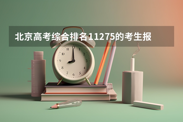 北京高考综合排名11275的考生报什么大学