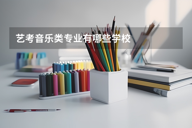 艺考音乐类专业有哪些学校
