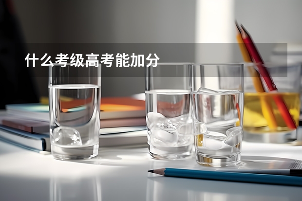 什么考级高考能加分