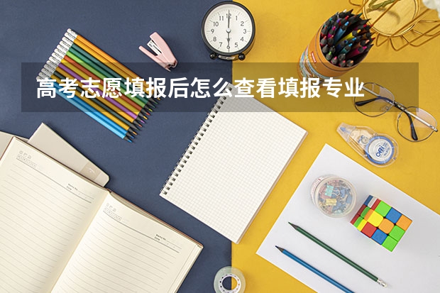 高考志愿填报后怎么查看填报专业