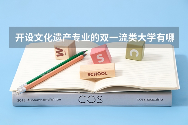 开设文化遗产专业的双一流类大学有哪些