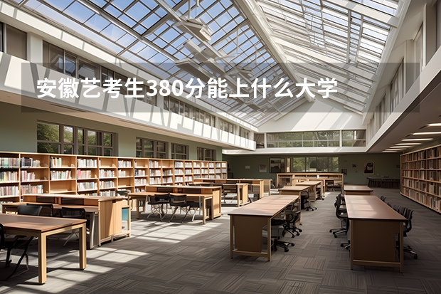 安徽艺考生380分能上什么大学