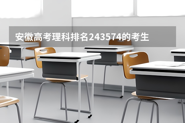 安徽高考理科排名243574的考生报什么大学
