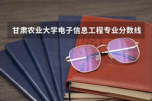 甘肃农业大学电子信息工程专业分数线是多少(近三年分数线一览)